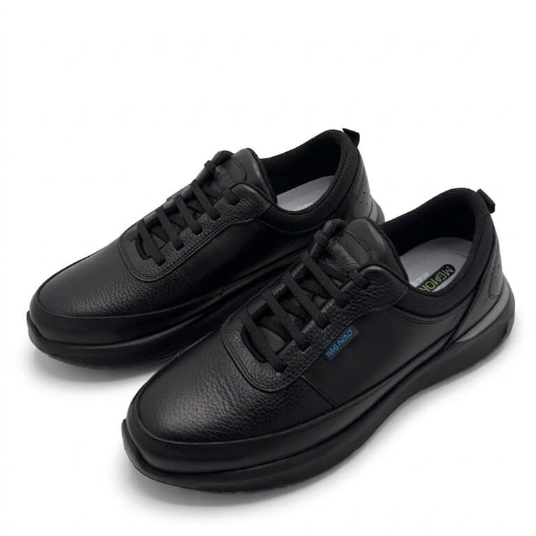 King Paolo Men's Leather Shoes - Black (44) 1