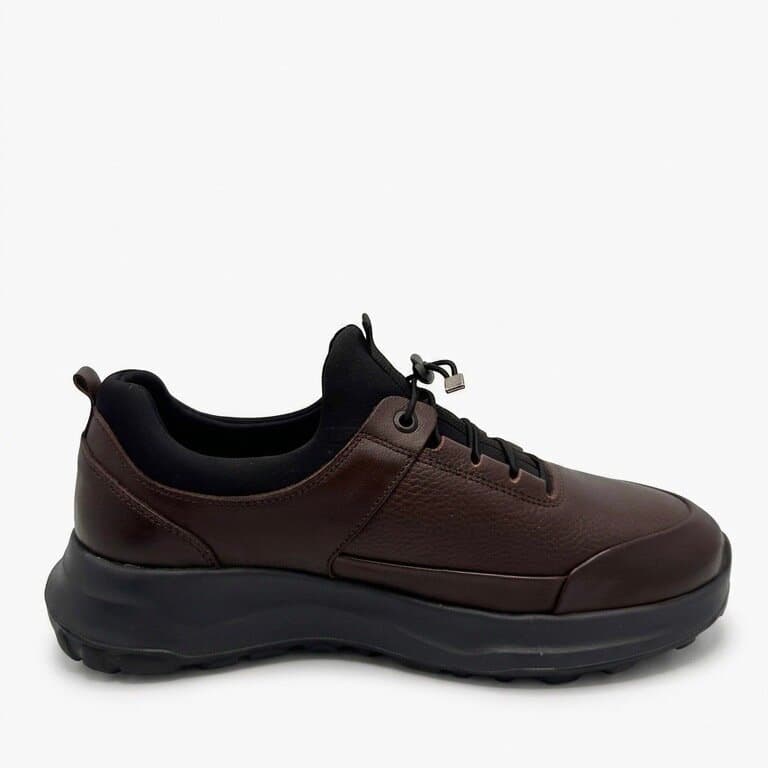 King Paolo Men's Leather Shoes - Dark Brown (44) 2