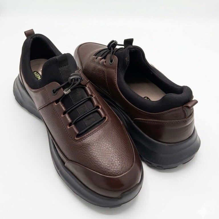 King Paolo Men's Leather Shoes - Dark Brown (44) 3