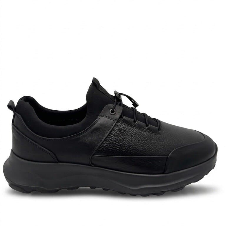 King Paolo Men's Leather Shoes - Black (44) 2