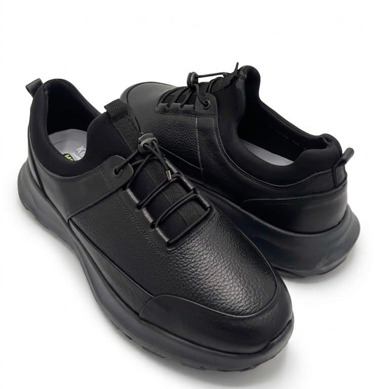 King Paolo Men's Leather Shoes - Black (44) 3