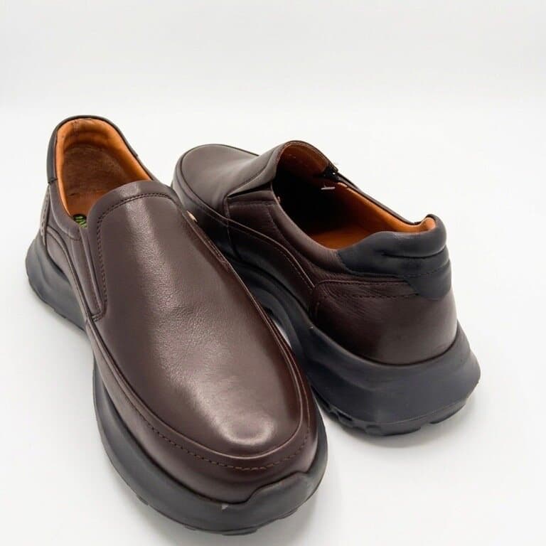 King Paolo Men's Leather Shoes - Dark Brown (44) 4
