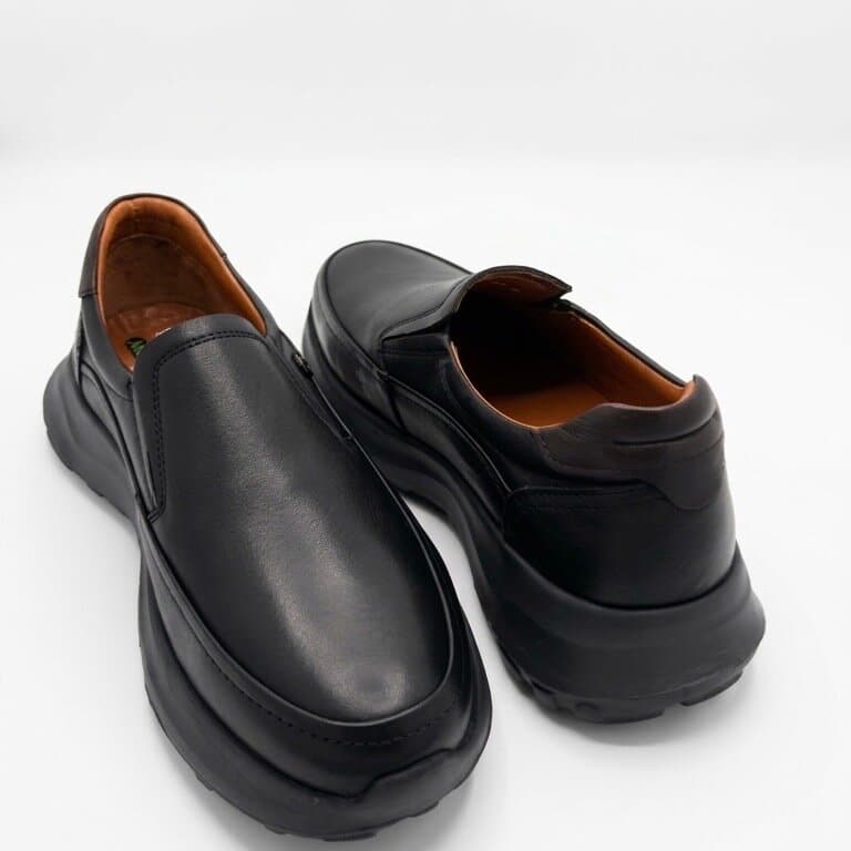 King Paolo Men's Leather Shoes - Black (44) 4