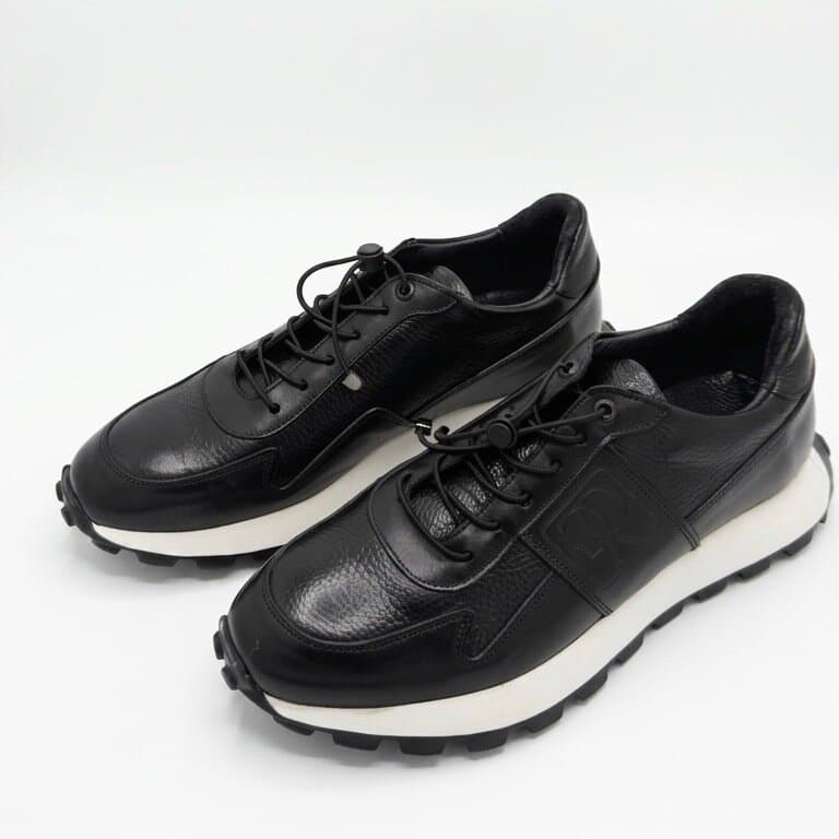 Grand Oxford Men's Leather Shoes - Black (44) 1
