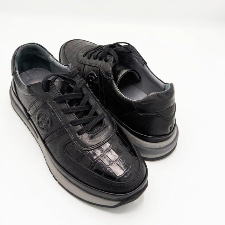 Grand Oxford Men's Leather Shoes - Black (44) 5