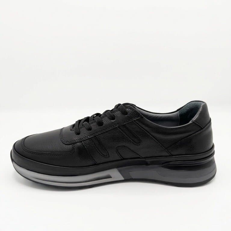 Grand Oxford Men's Leather Shoes - Black (44) 2