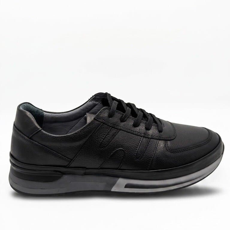 Grand Oxford Men's Leather Shoes - Black (44) 3