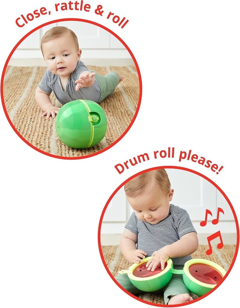 Skip Hop Farmstand Melon Drum Musical Baby Toy 2