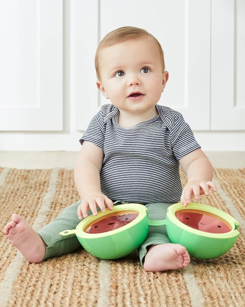 Skip Hop Farmstand Melon Drum Musical Baby Toy 3
