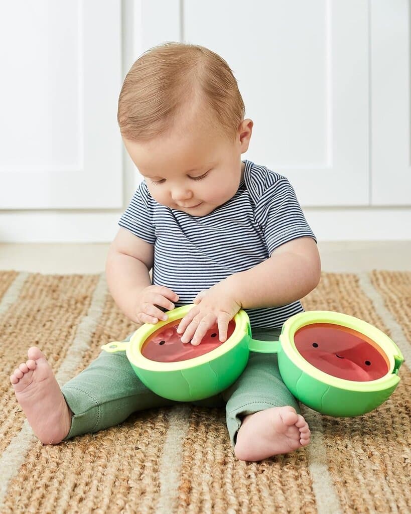 Skip Hop Farmstand Melon Drum Musical Baby Toy 9