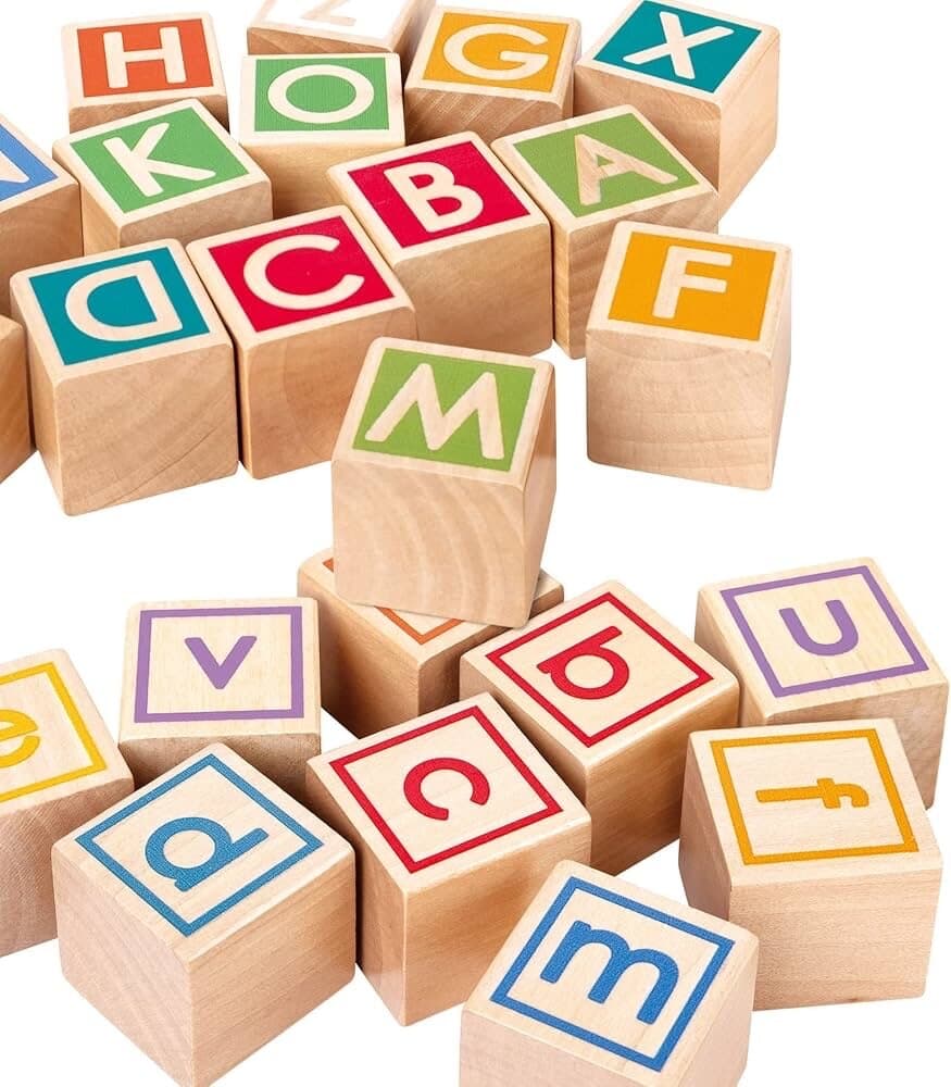 Hape Pull-Along Cart with Alphabet Blocks 5