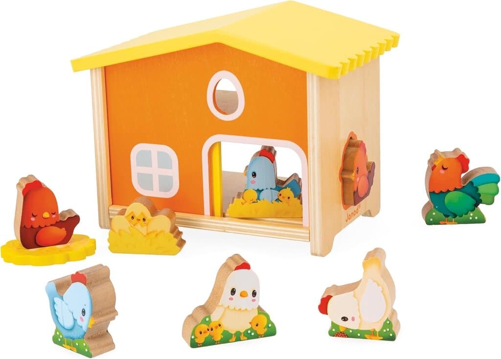 Janod My First Hen House Wooden Farm Playset 9