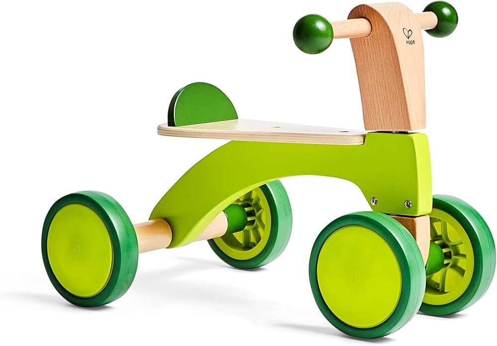 Hape Scoot Around Toddler Wood Ride-On Bike - Light Green 2