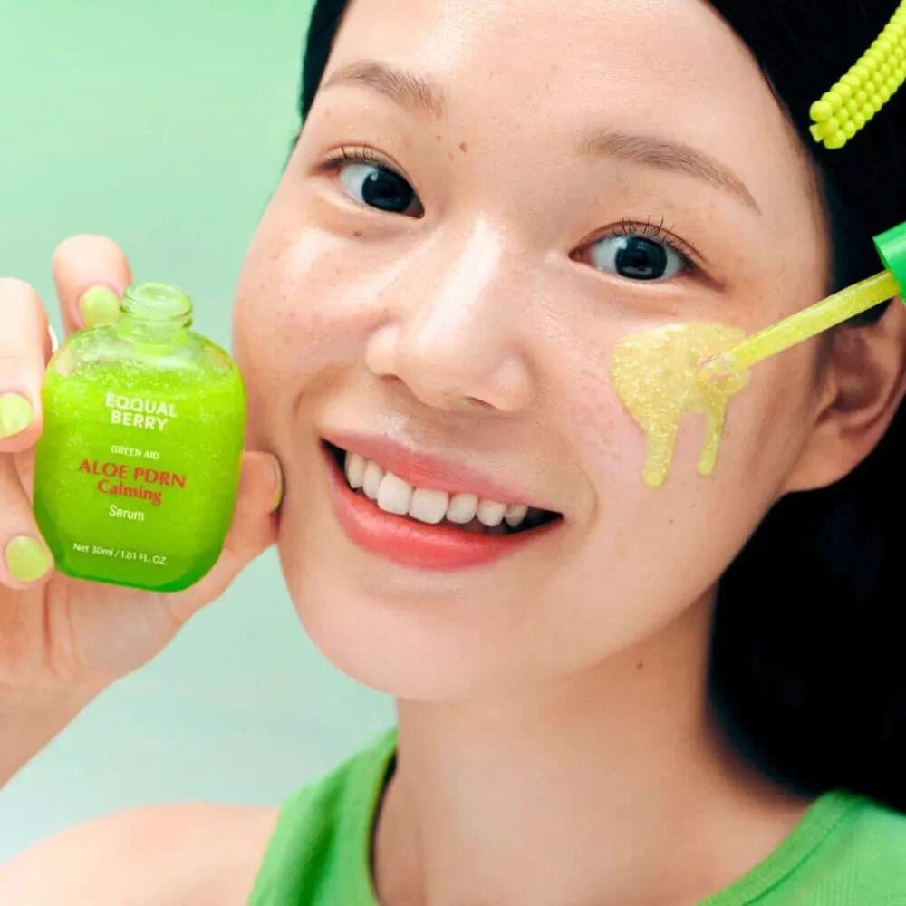 EQQUALBERRY Green Aid Aloe PDRN Calming Serum - 30ml 3