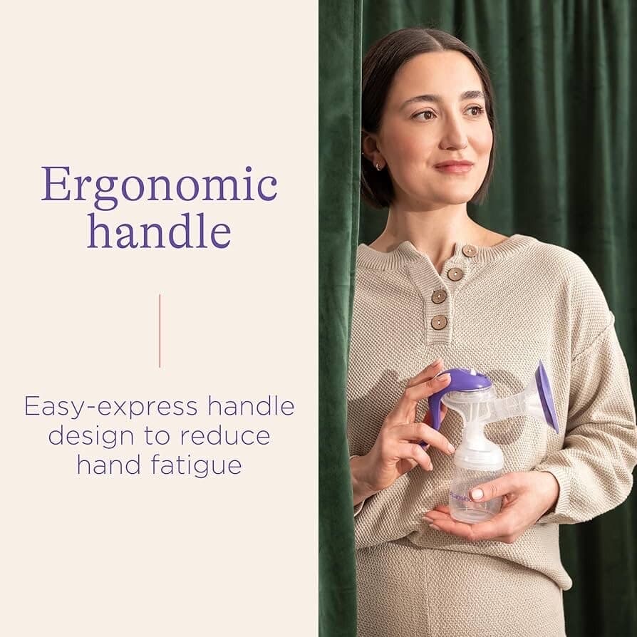 Lansinoh Manual Breast Pump - Purple 4