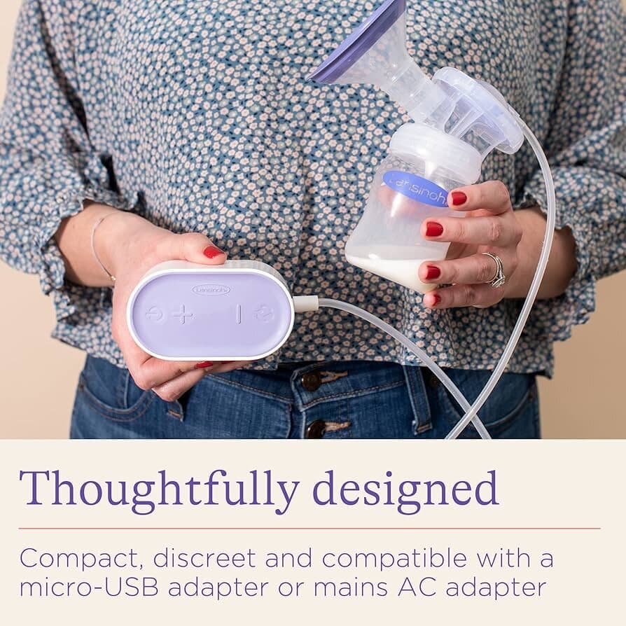 Lansinoh Compact Single Electric Breast Pump - Purple 3