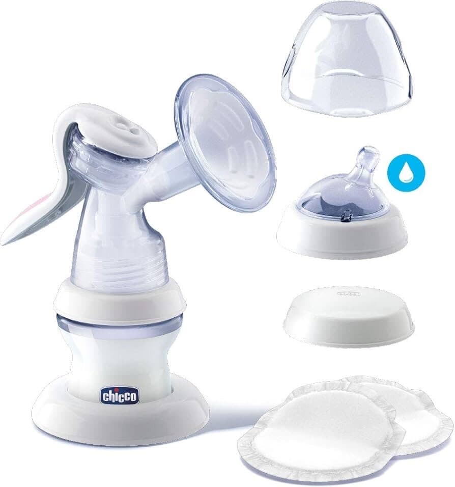Chicco Manual Breast Pump with Soft Silicone Cup - White 4