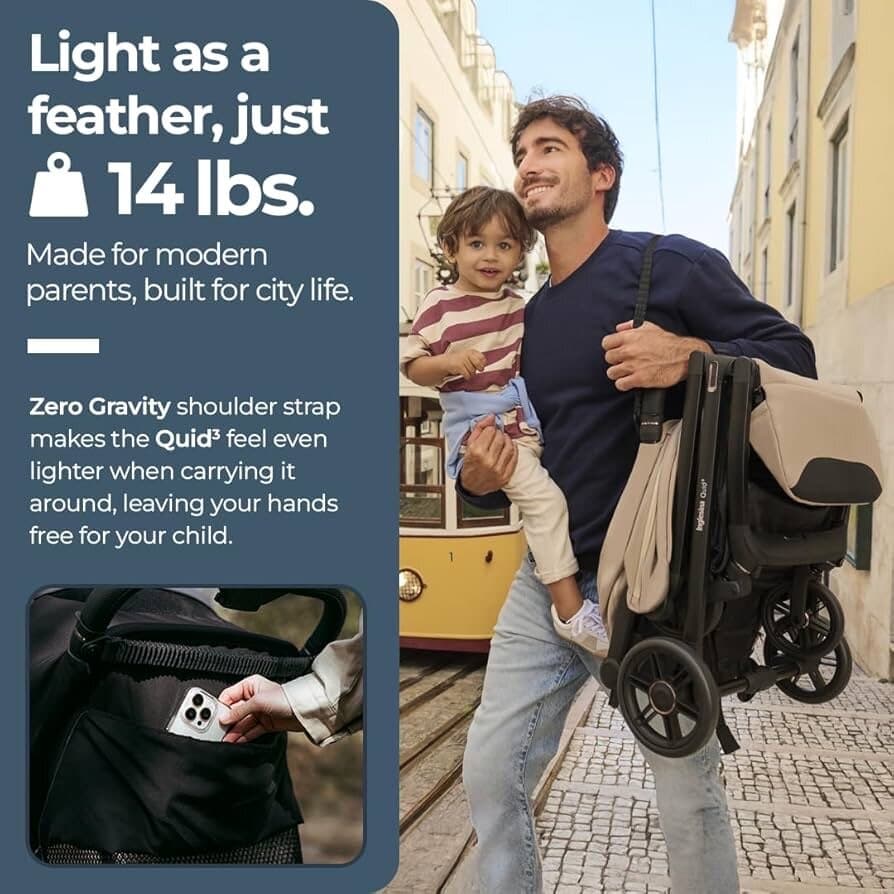 Inglesina Lightweight Baby Stroller - Black 5