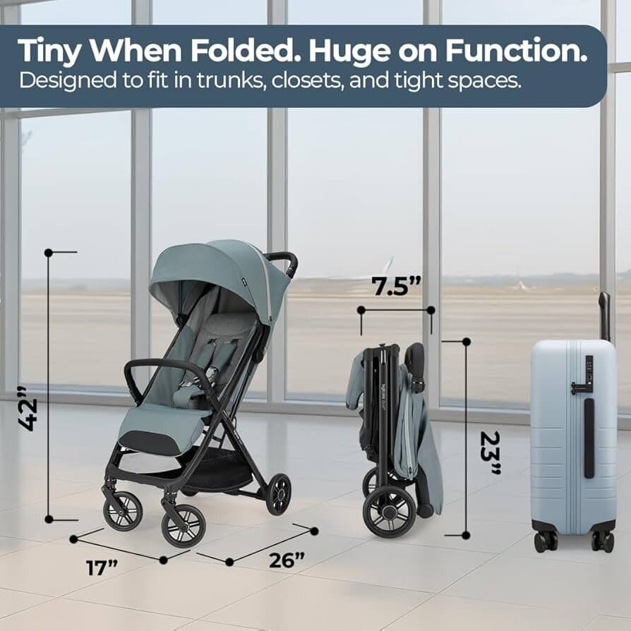 Inglesina Lightweight Baby Stroller - Gray 5