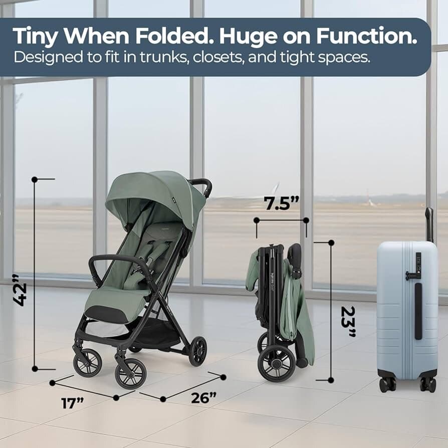 Inglesina Lightweight Baby Stroller - Planet Green 6