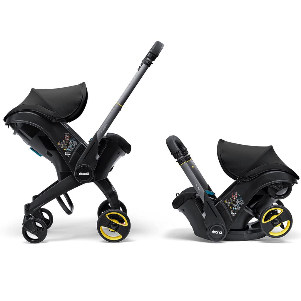 Doona i Infant Car Seat & Stroller Combo - 3-in-1 Travel System, Black 1