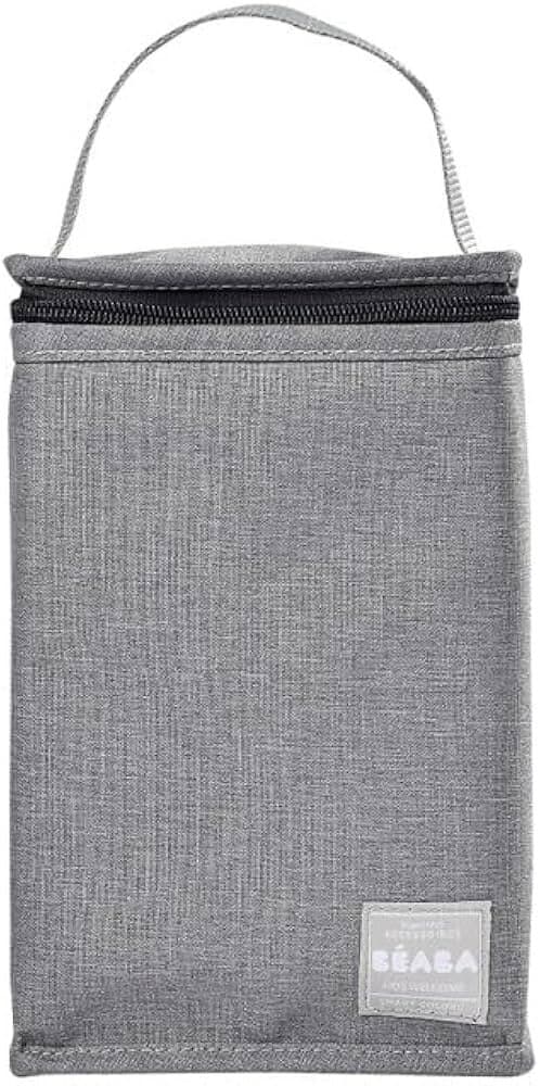 BÉABA Large Capacity Insulated Baby Meal Pouch - Gray 2