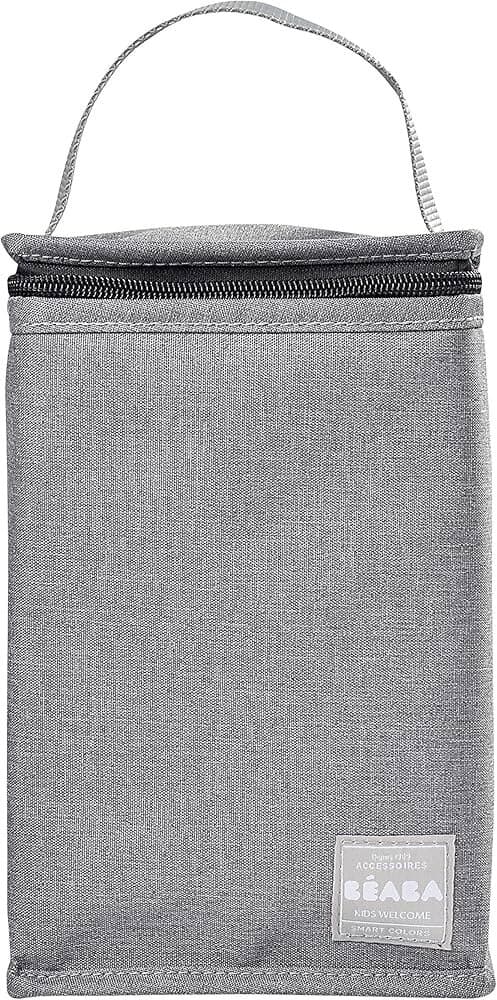 BÉABA Large Capacity Insulated Baby Meal Pouch - Gray 3