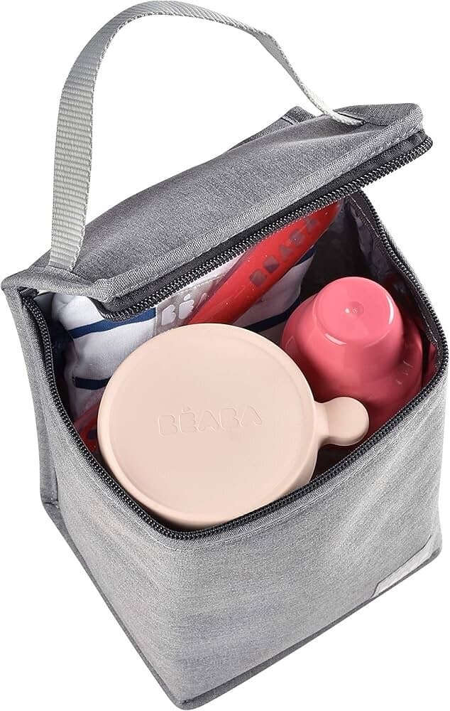 BÉABA Large Capacity Insulated Baby Meal Pouch - Gray 4