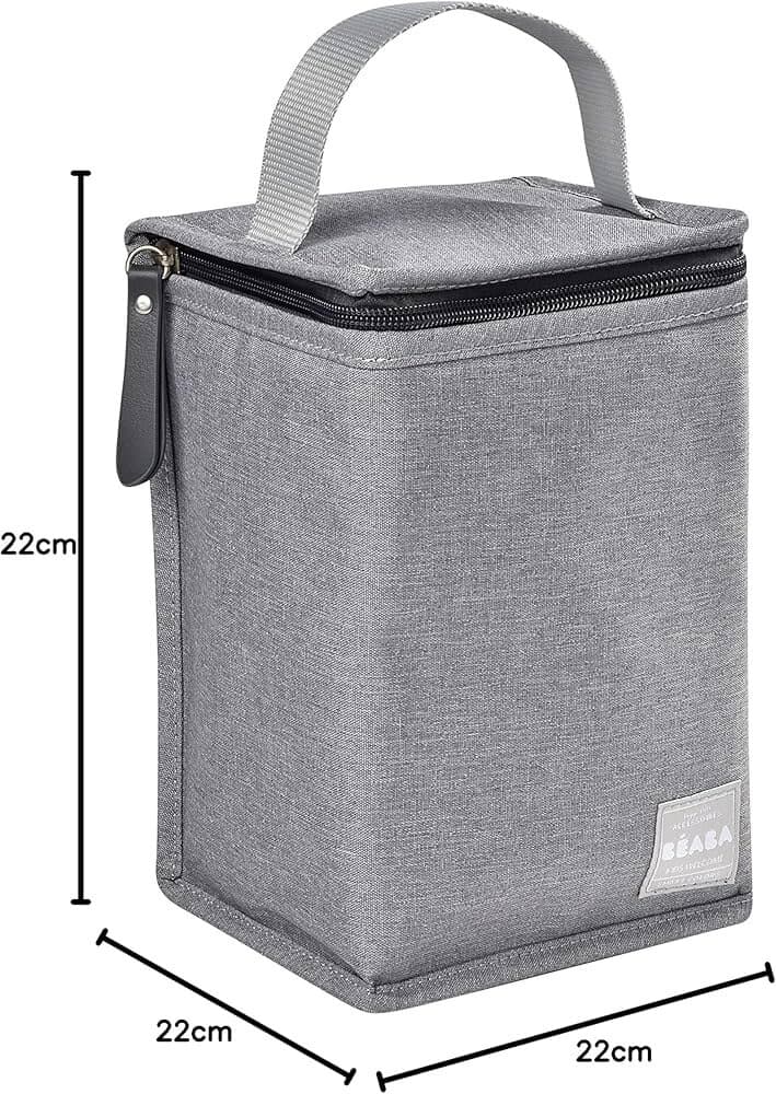 BÉABA Large Capacity Insulated Baby Meal Pouch - Gray 5