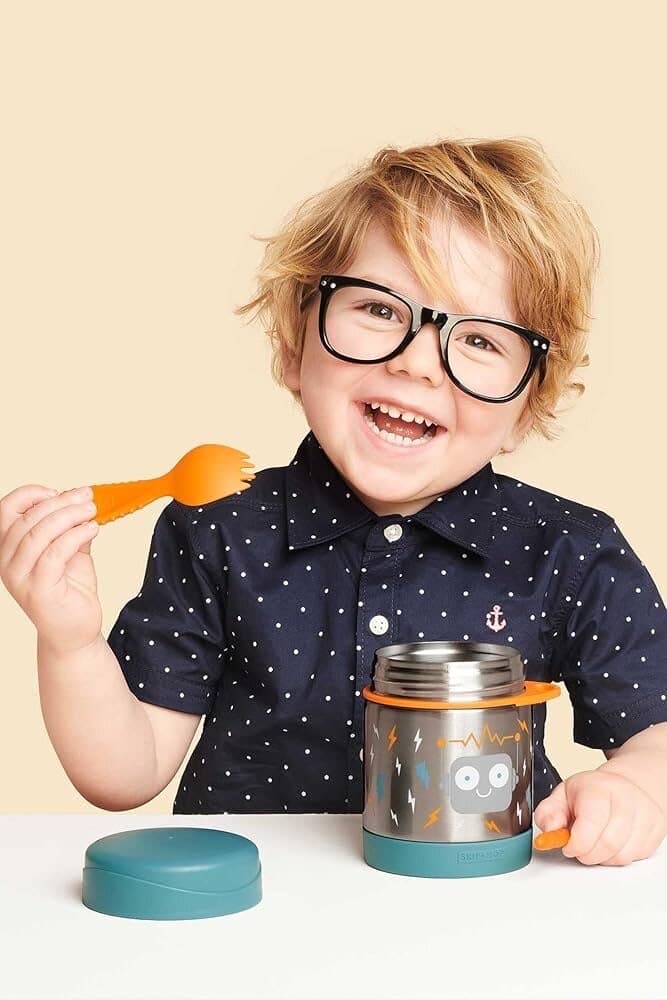Skip Hop Spark Style Insulated Food Jar - Blue 3
