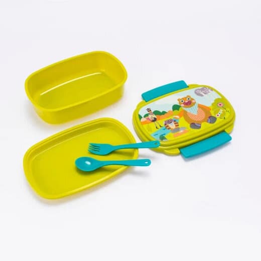 Oops Animals In The City Kids Lunch Kit - Light Green 2