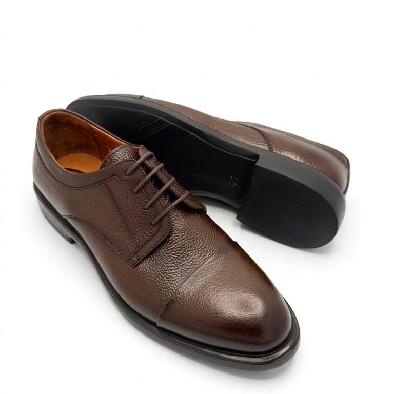 Grand Oxford Men's Leather Shoes - Dark Brown (44) 3