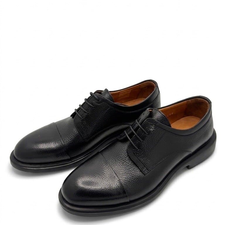 Grand Oxford Men's Leather Shoes - Black (44) 1
