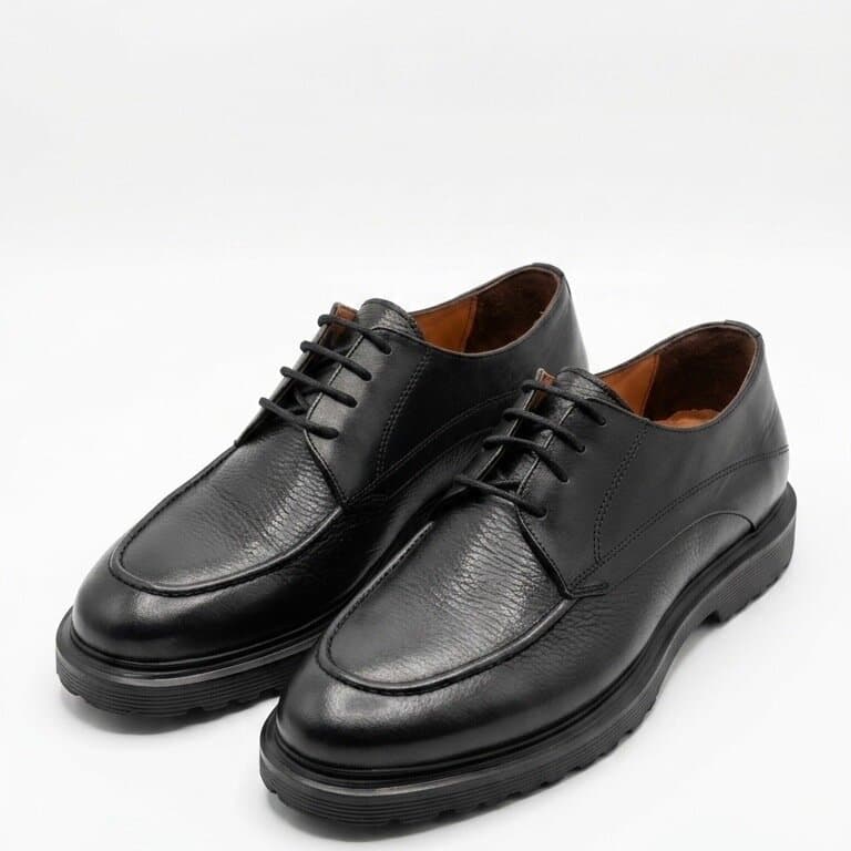 Grand Oxford Men's Leather Shoes - Black (44) 1