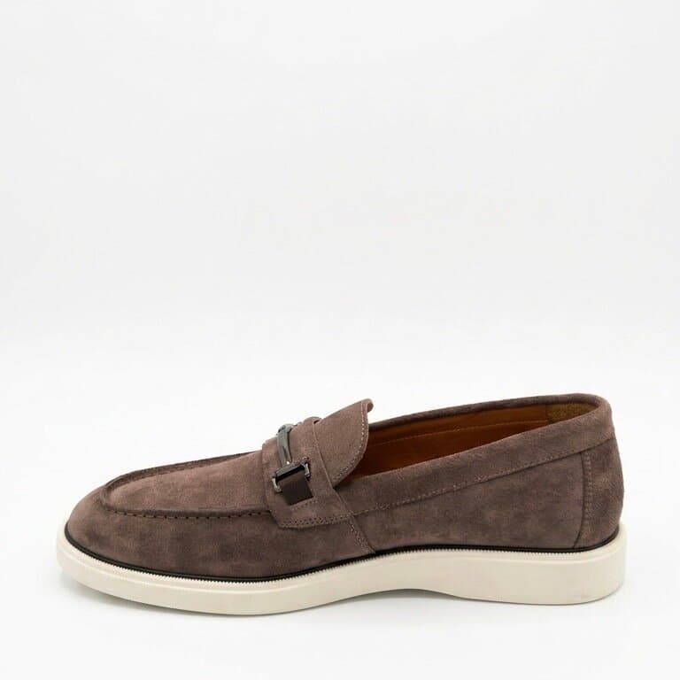Grand Oxford Men's Suede Shoes - Brown (45) 2