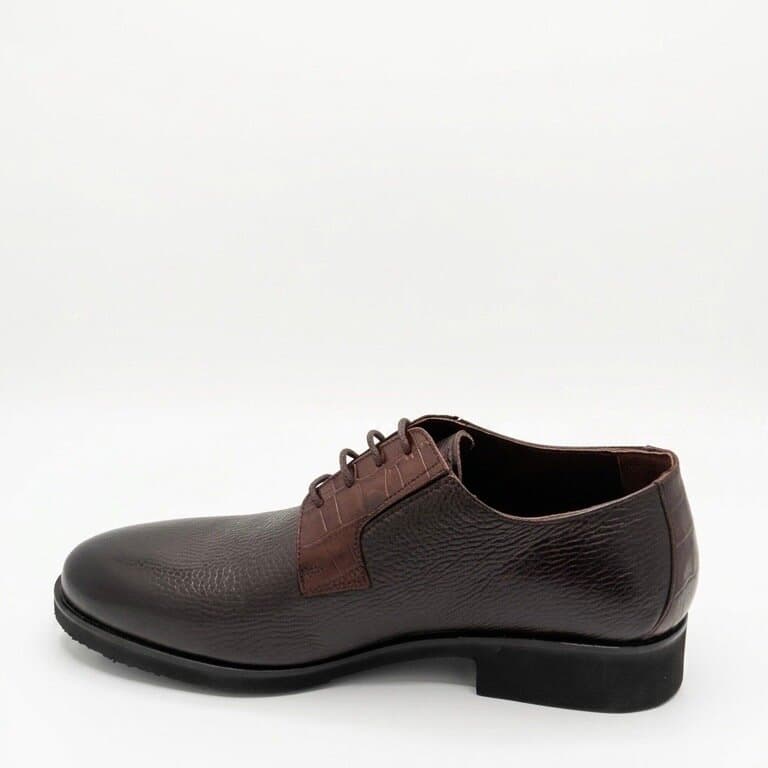 Grand Oxford Men's Leather Shoes - Dark Brown (45) 2