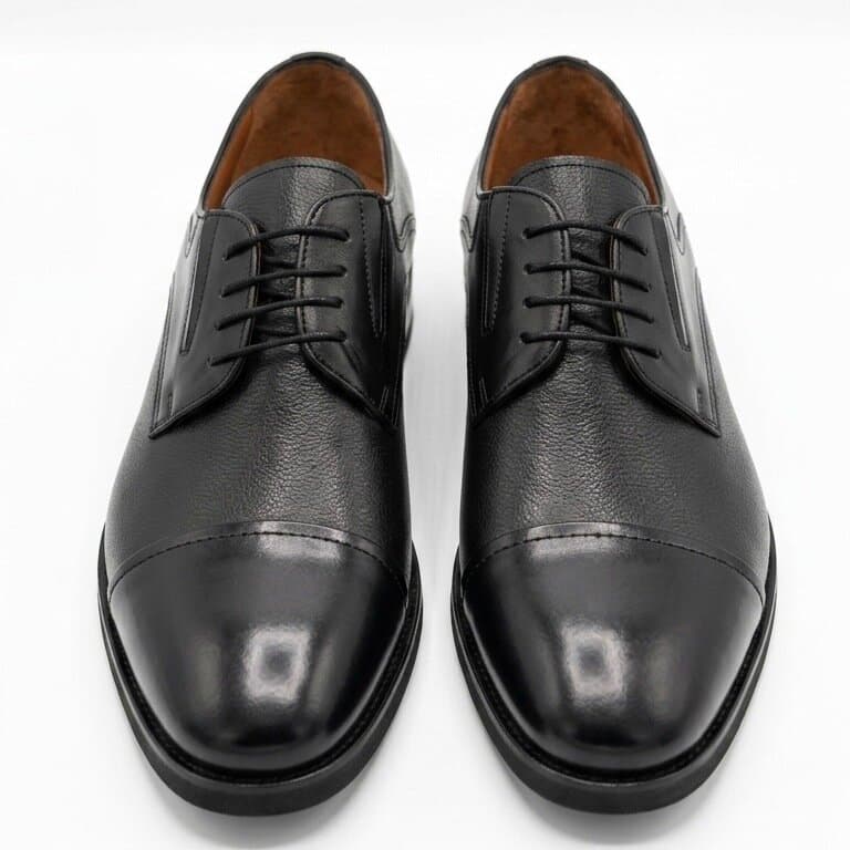 Grand Oxford Men's Leather Shoes - Black (45) 1