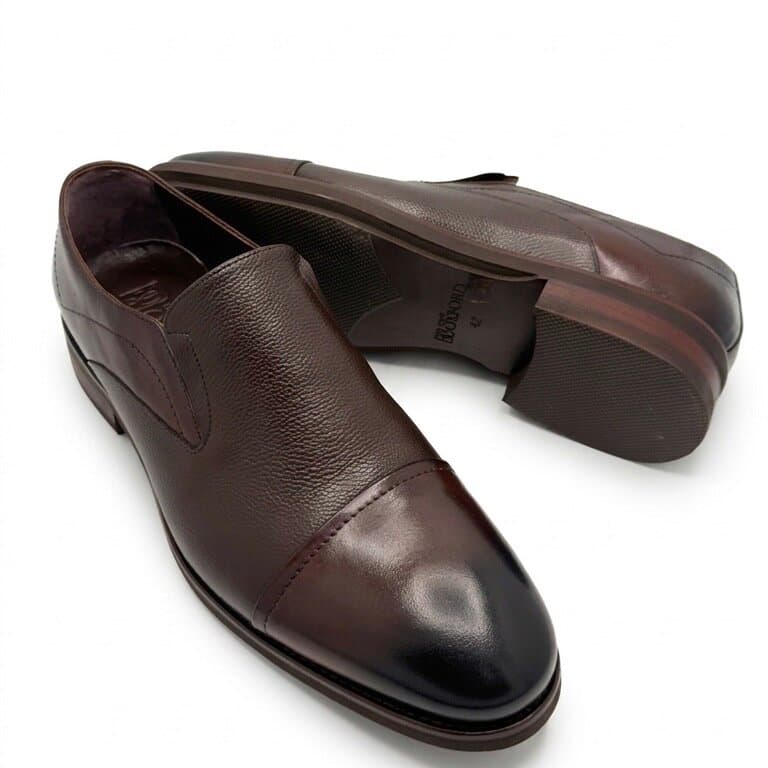 Grand Oxford Men's Leather Shoes - Dark Brown (45) 3