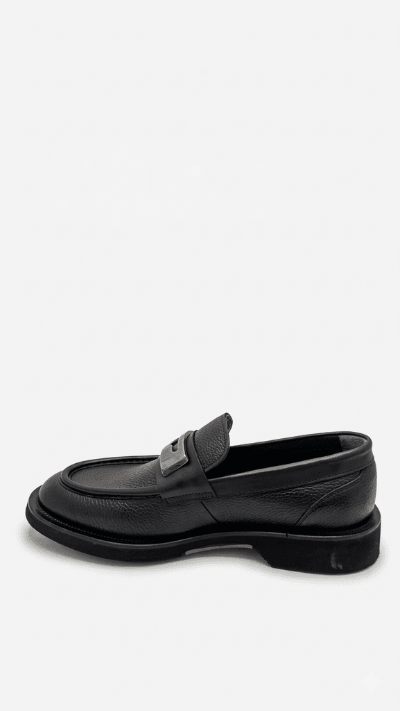 Grand Oxford Men's Leather Shoes - Black (45) 2