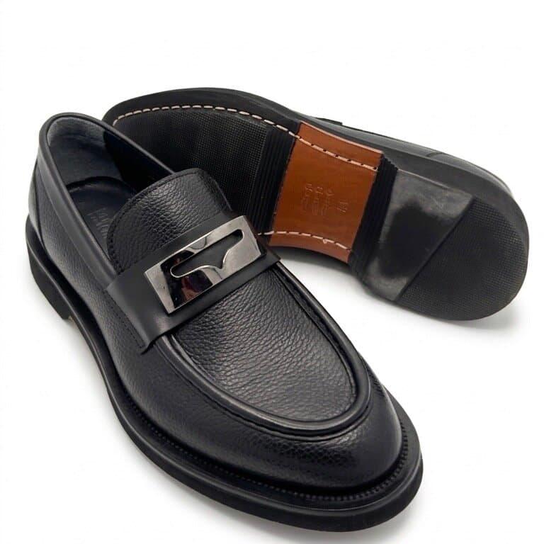 Grand Oxford Men's Leather Shoes - Black (45) 3