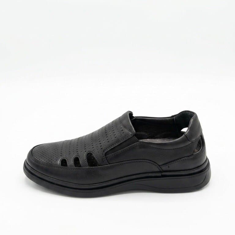 Grand Oxford Men's Leather Shoes - Black (44) 3