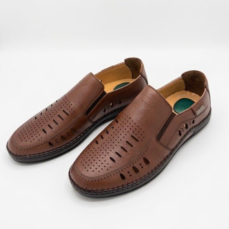 Grand Oxford Men's Leather Shoes - Dark Brown (44) 1