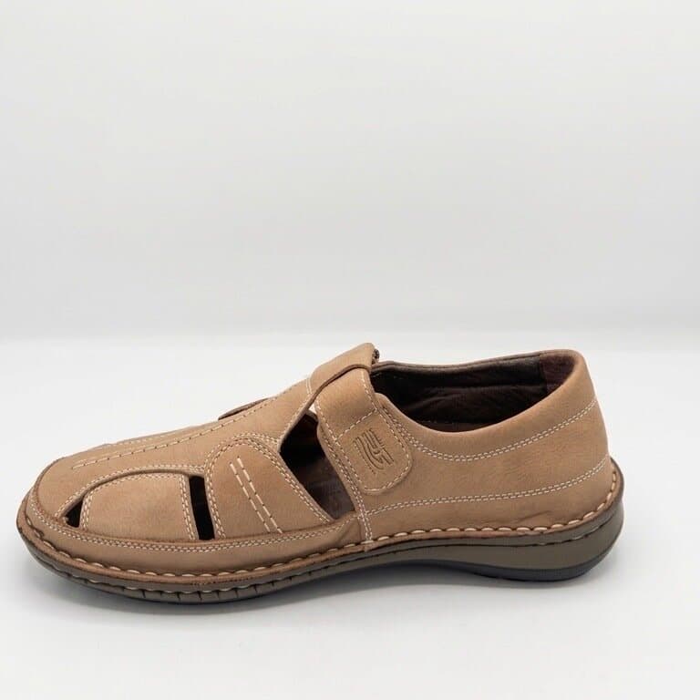 Grand Oxford Men's Leather Shoes - Light Brown (44) 3