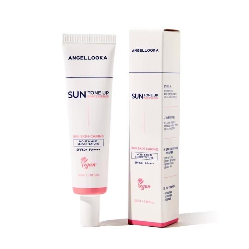 ANGELLOKA Vegan Sun Tone Up Serum SPF50+ PA++++ Skin-Caring Sunscreen - 35ml 1