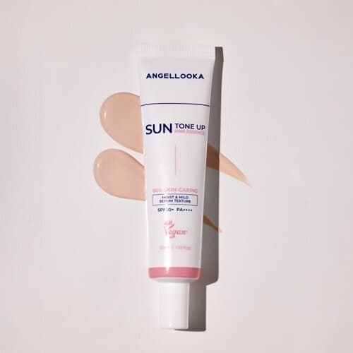 ANGELLOKA Vegan Sun Tone Up Serum SPF50+ PA++++ Skin-Caring Sunscreen - 35ml 2