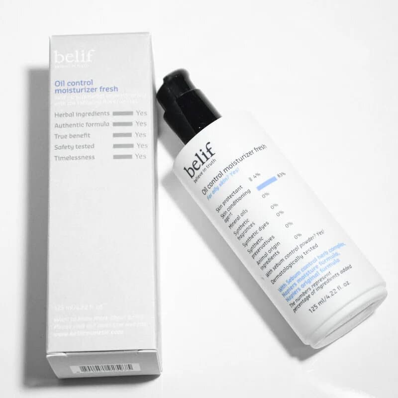 Belif Oil Control Moisturizer Fresh for Oily Skin Pore Tightening Formula - 125ml 1