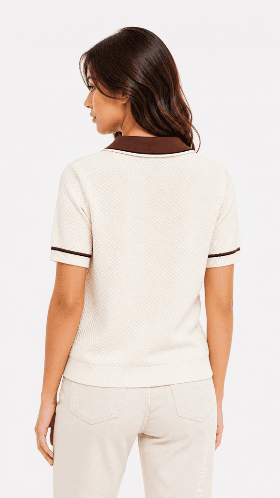 Zara Women's Wool Knit T-Shirt - White (Free Size) 2