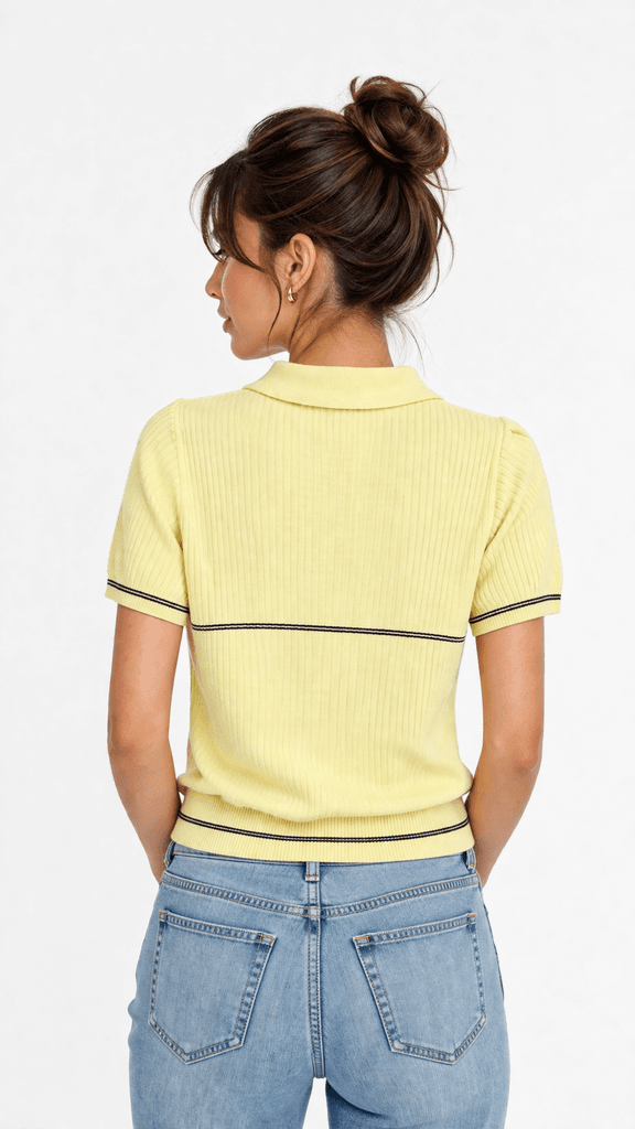Lord Piana Women's Wool T-Shirt - Yellow (Free Size) 2