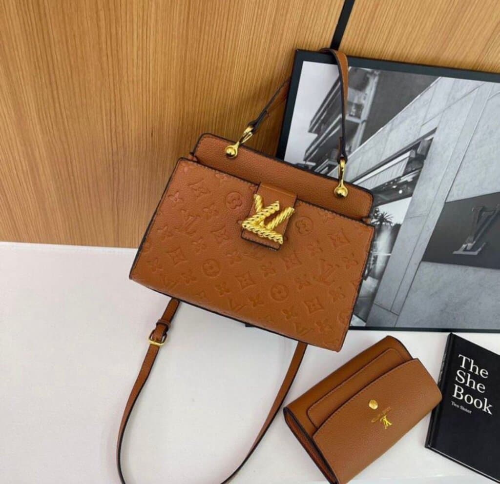 Louis Vuitton Leather Bag - Brown (Master Quality) 1