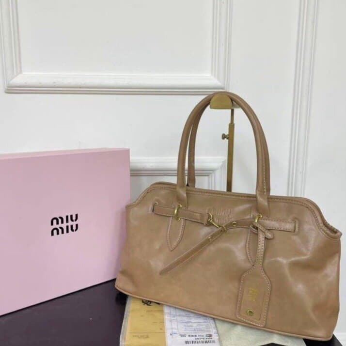 Miu Miu Leather Bag - Light Brown (Master Quality) 1